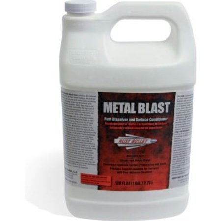 RUST BULLET LLC Rust Bullet Metal Blast Metal Cleaner, Conditioner and Etcher Gallon Can 4/Case MBG-C4